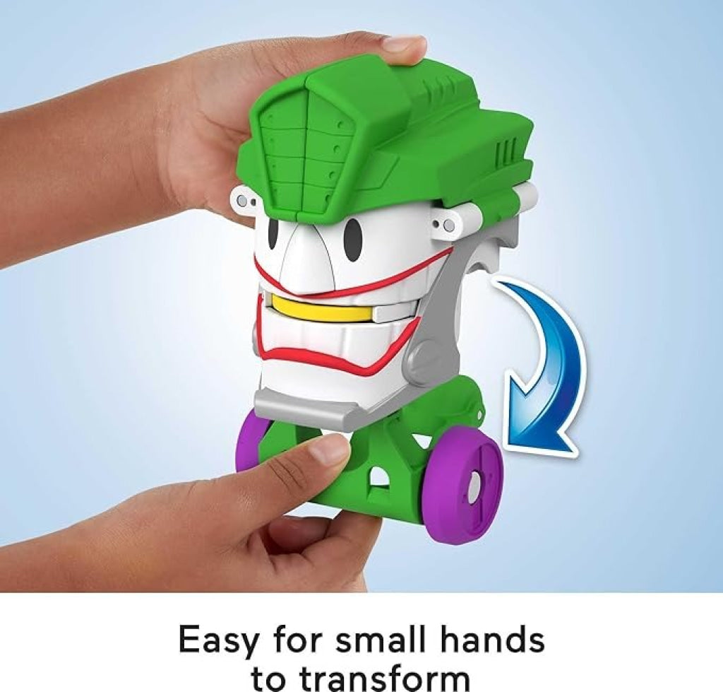 Fisher Price Imx Dc Head Shifters Joker Figure And Laff Mobile Transforming Vehicle