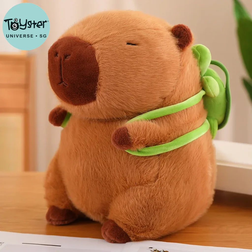 Fluffy Capybara Plush Turtle Bag