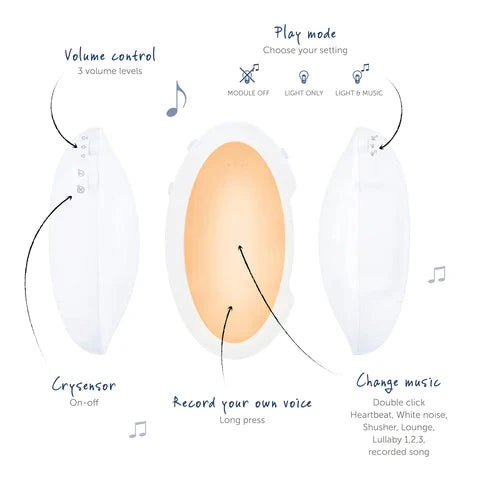 Sound Machine with Nightlight and Voice - Bruno / Phoebe