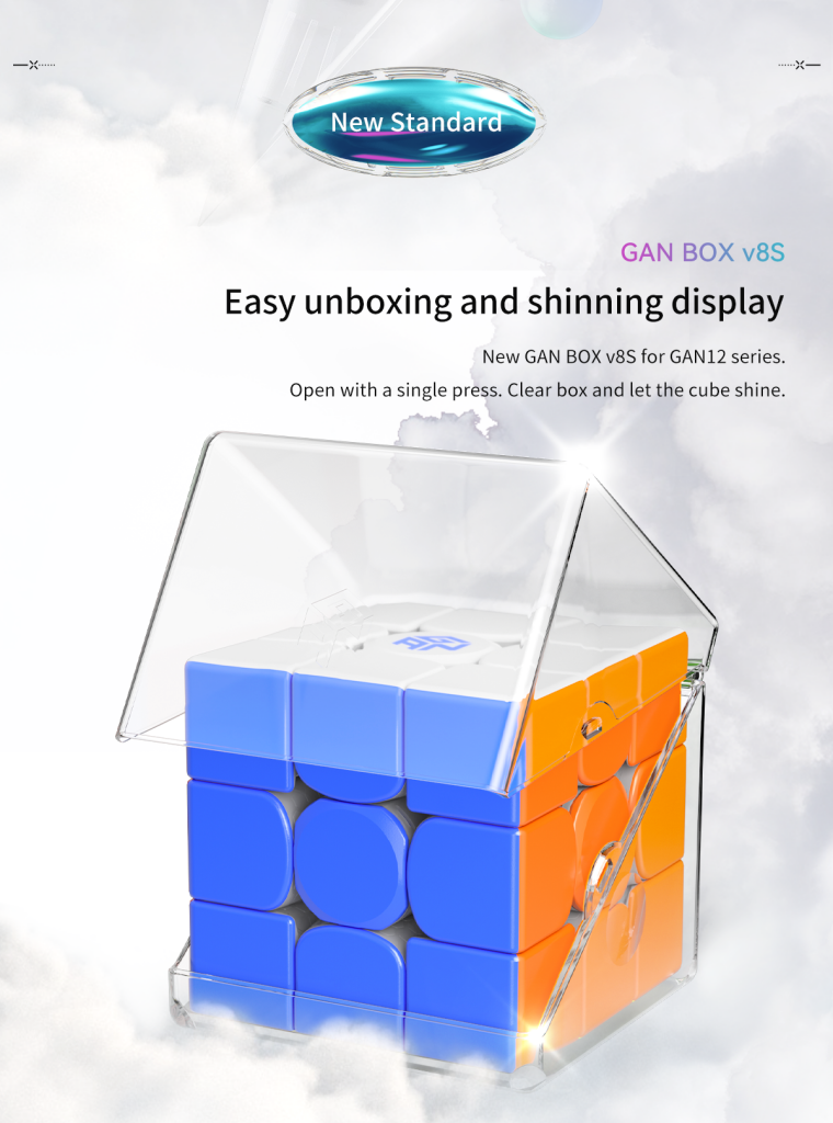 Gan 12 Maglev Uv Coated 3X3 Stickerless Speed Cube