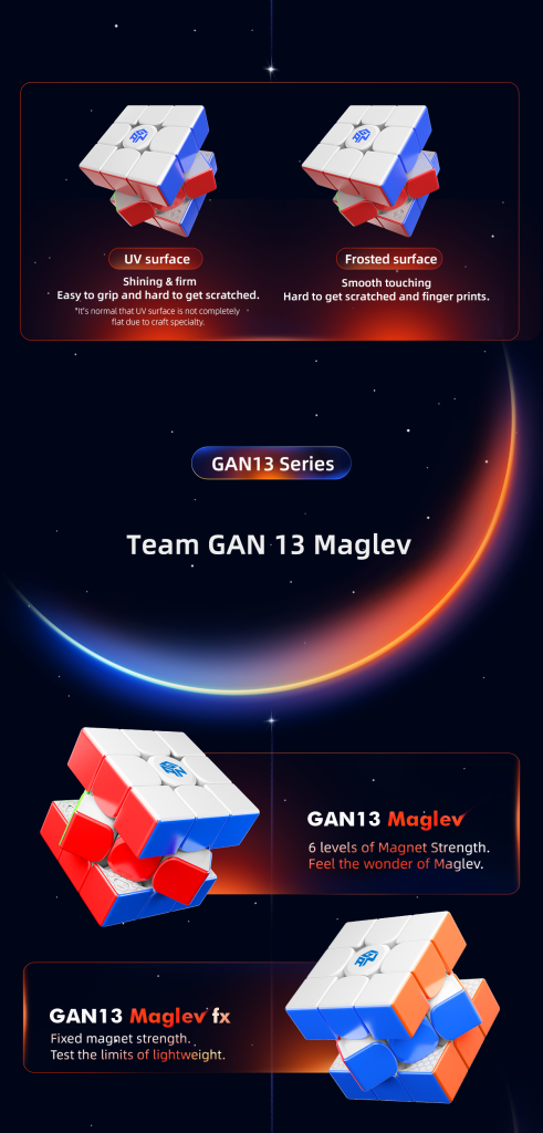 Gan 13 Maglev 3X3 Stickerless Speed Cube