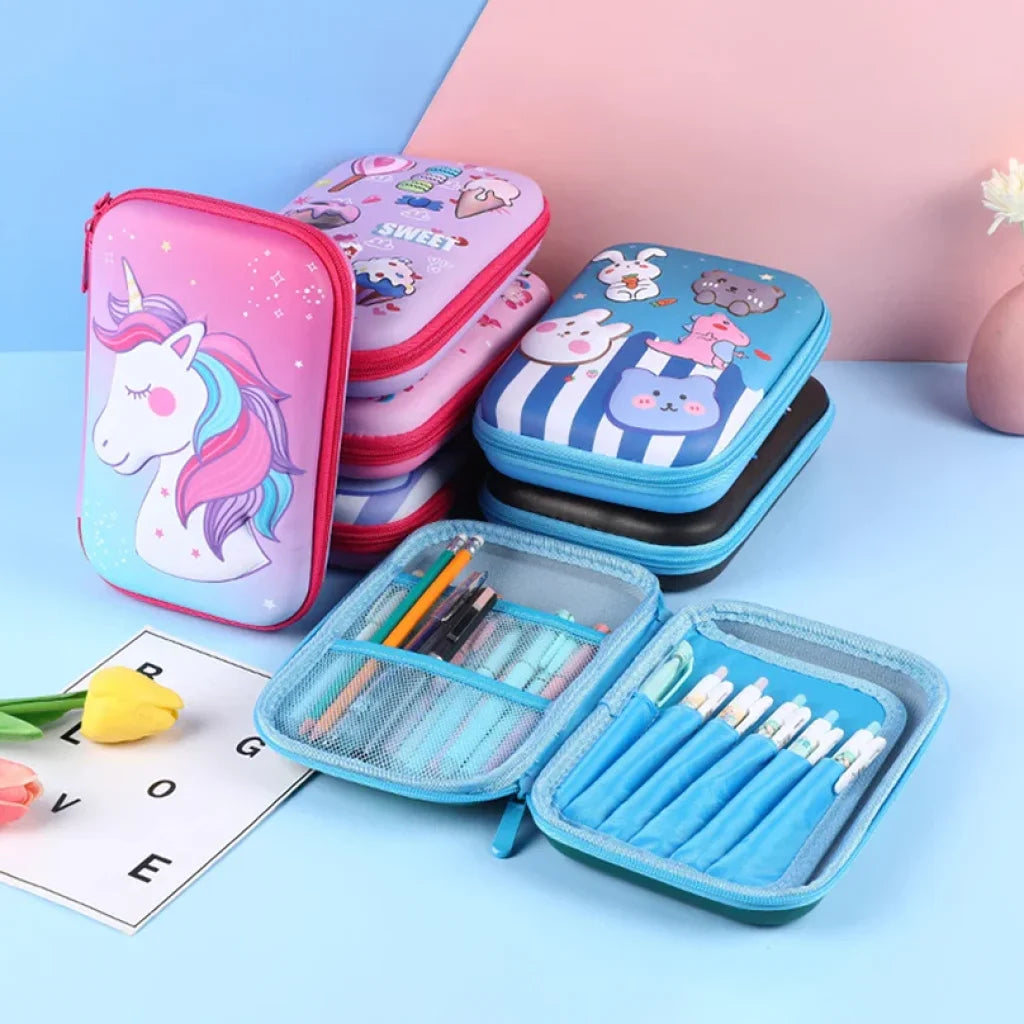 Hard Case Zip Pencil Case 2 Big Size