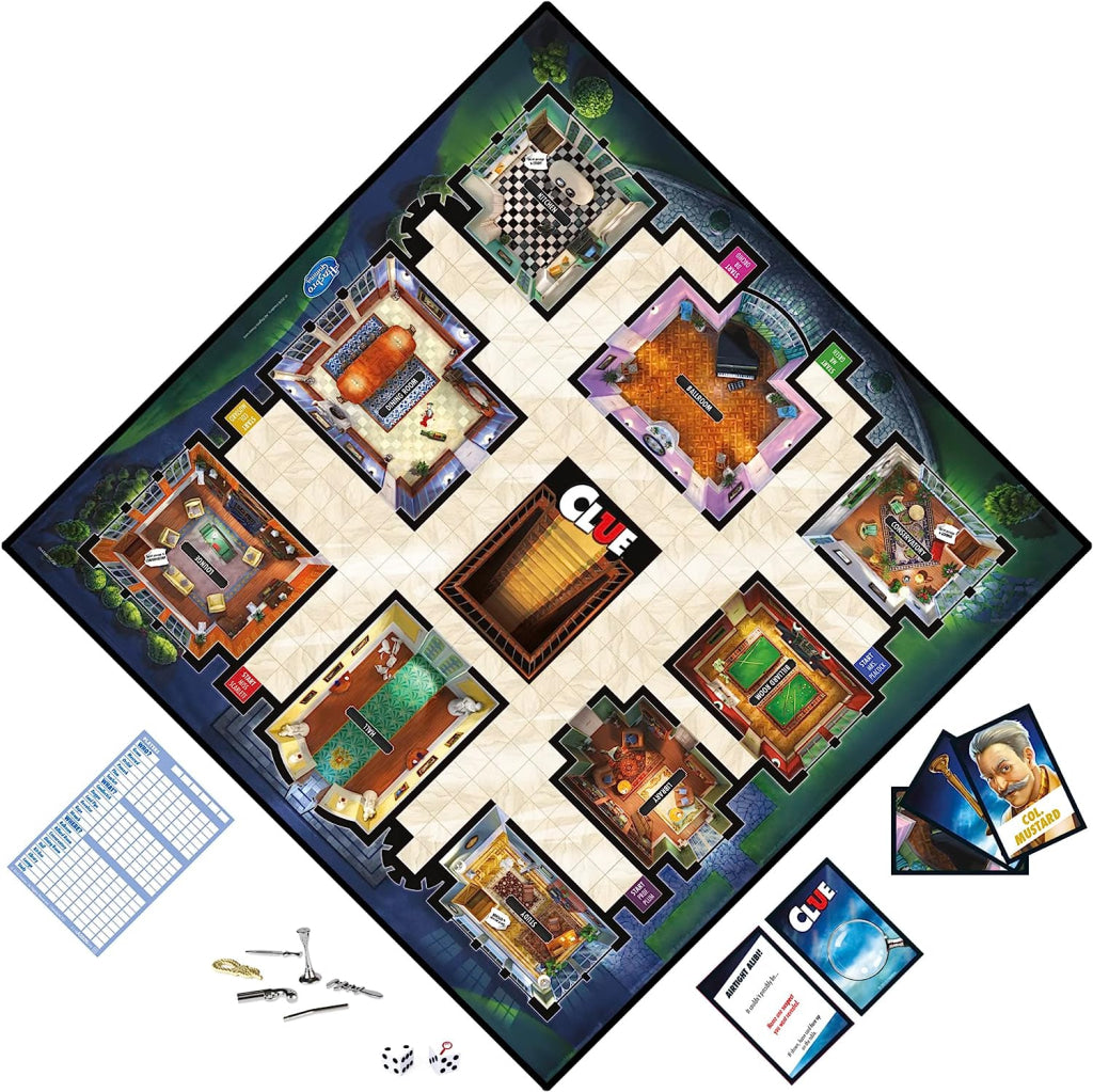Hasbro - CLUE The Classic Mystery Game - Hasbro Gaming