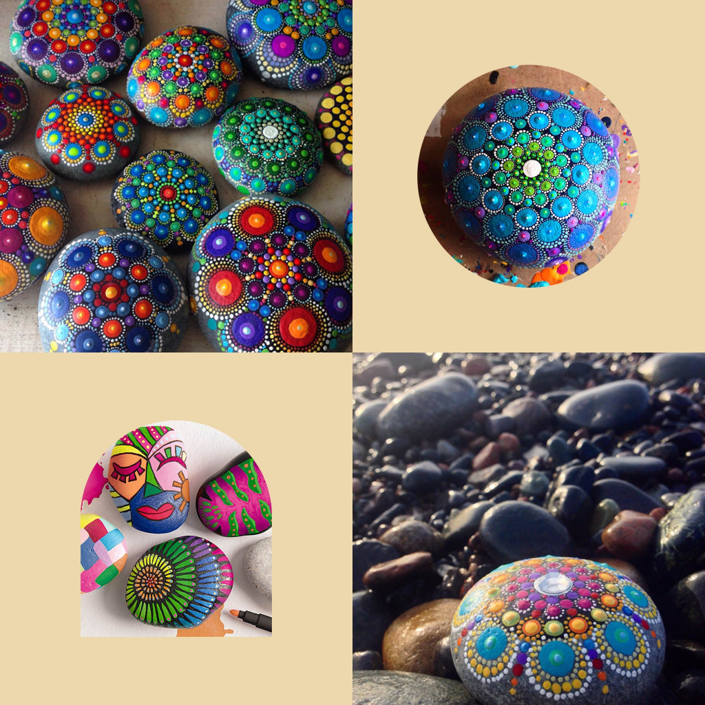 Hinkler Craft Maker Neon Rock Art Kit Hinkler