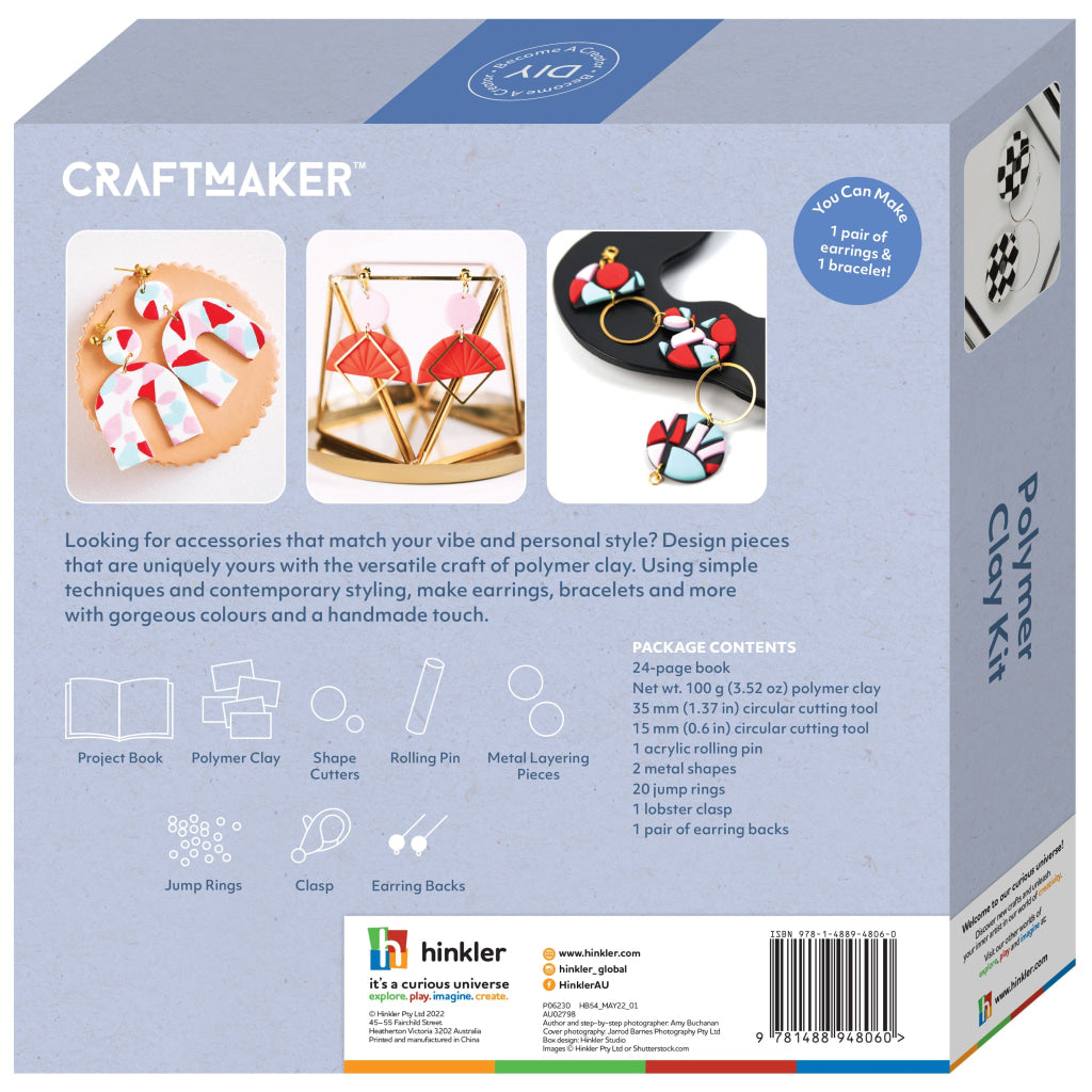 Hinkler Craft Maker Polymer Clay Jewellery Kit - CRAFT MAKER
