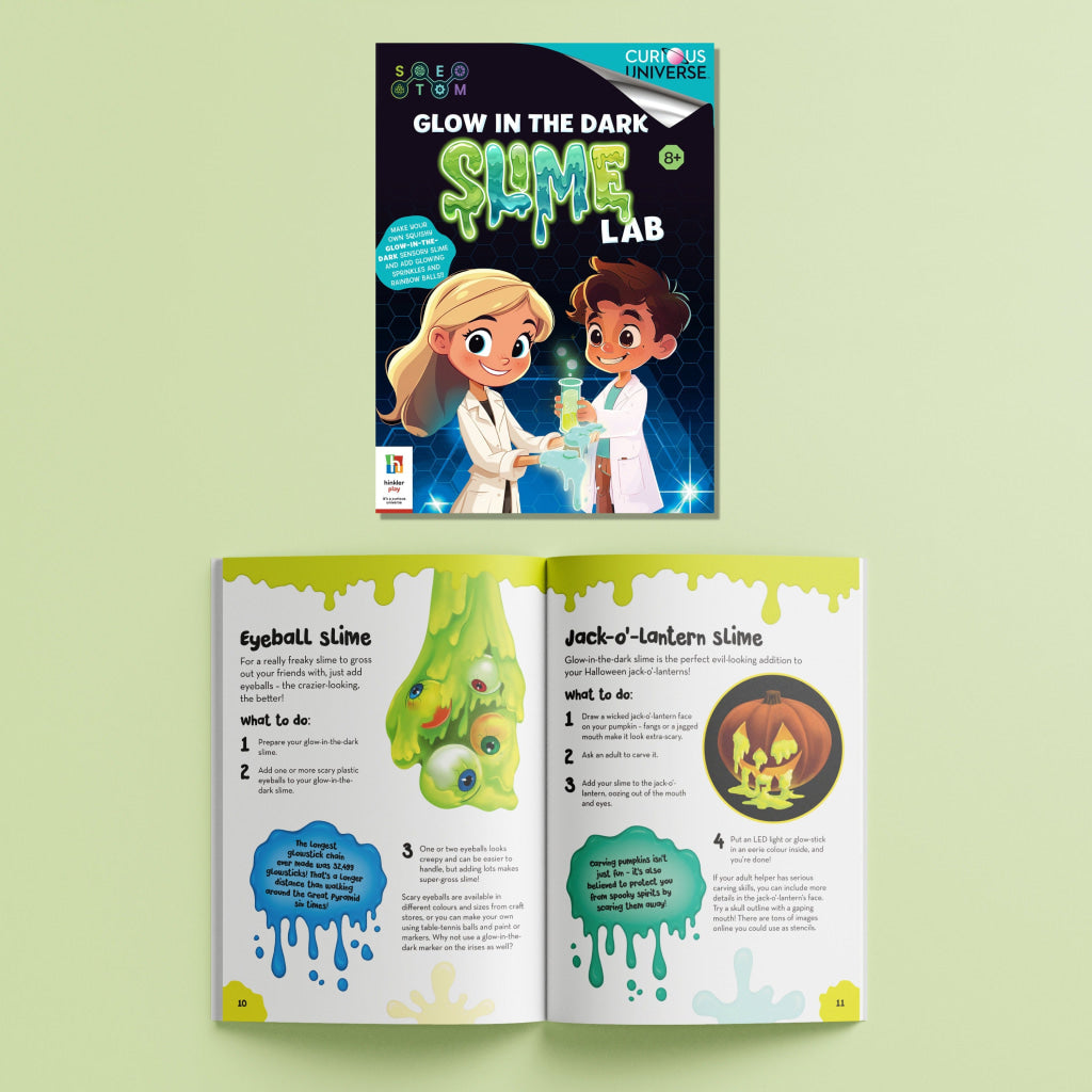Hinkler Curious Universe Glow in the Dark Slime Lab - Curious Universe