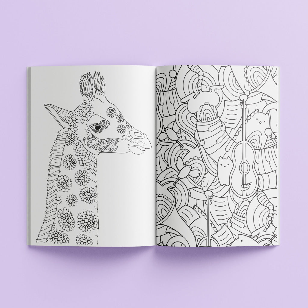 Hinkler Kaleidoscope Colouring: Kawaii Ultimate Activity Kit Hinkler