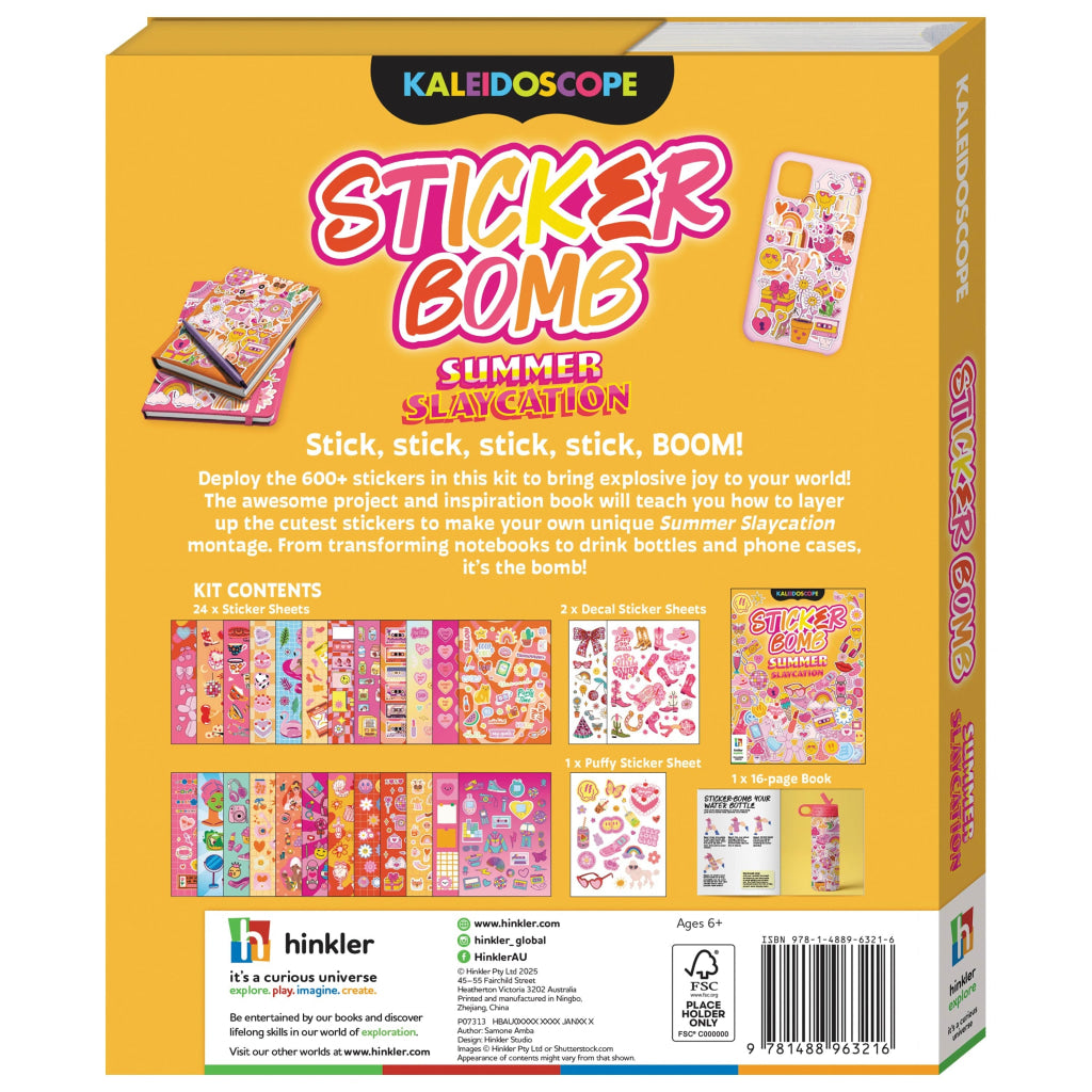 Hinkler Kaleidoscope Sticker Bomb Summer Slaycation HINKLER