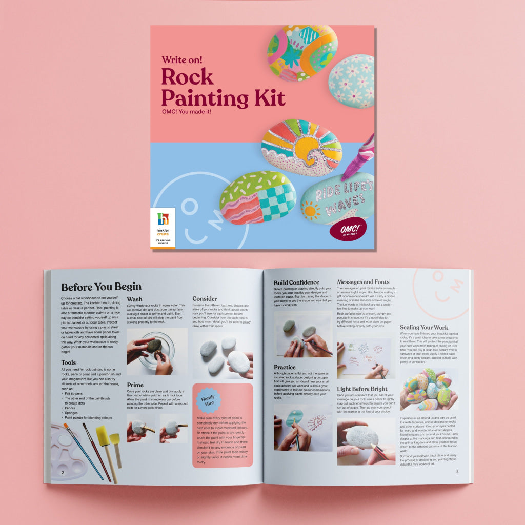 Hinkler Omc! Write On! Rock Painting Kit