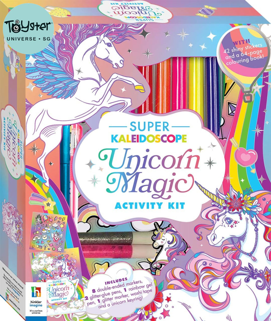 Hinkler Super Kaleidoscope Kit Unicorns Colouring Kit HINKLER