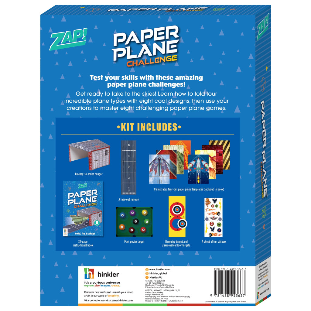 Hinkler Zap! Paper Plane Challenge Zap