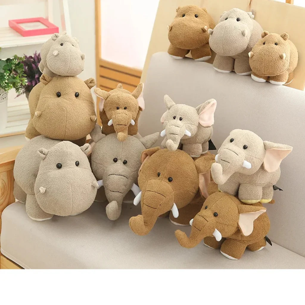 Hippo Elephant Plush Toy