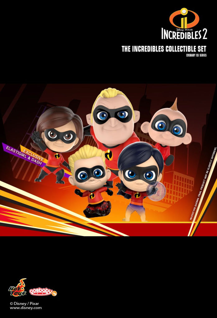 Hot Toys Cosbaby Incredibles2 Collectible Set Disney Pixar