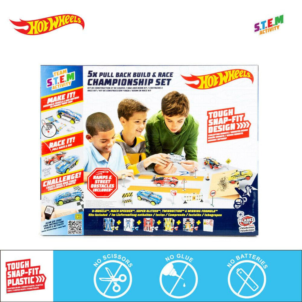 Hot Wheels Maker Kitz Build And Race Kit 5 Pack