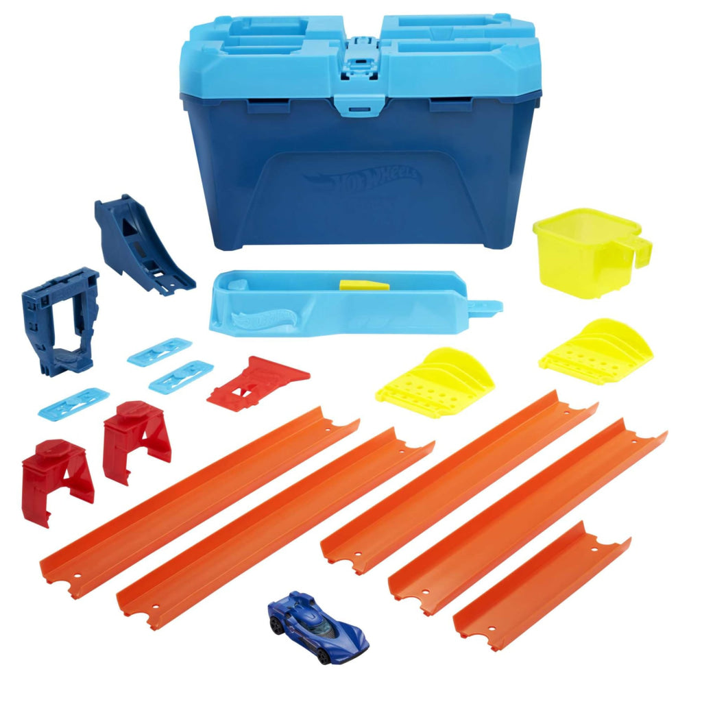 Hot Wheels Track Builder Unlimited Stunt Crash Box Play Set