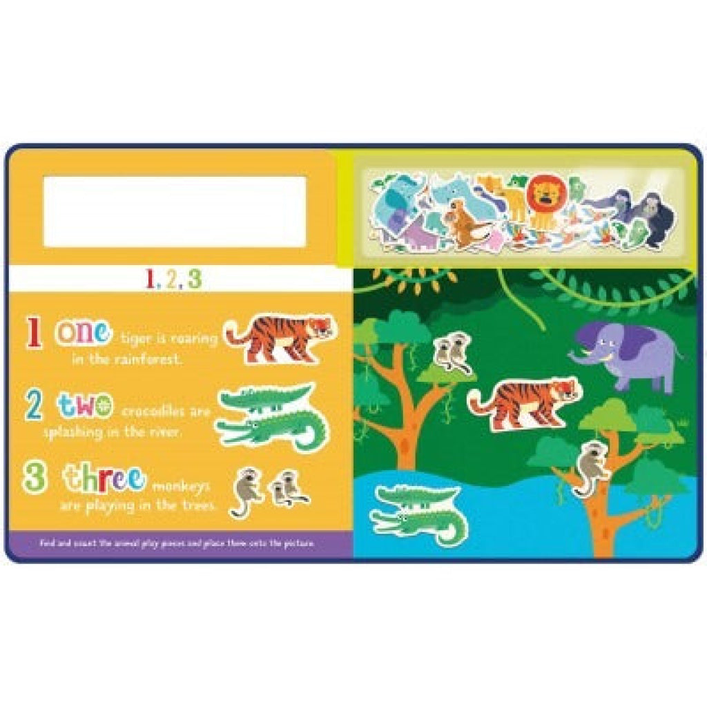 Imagine That - Play Felt Counting Wild Animals Soft Books