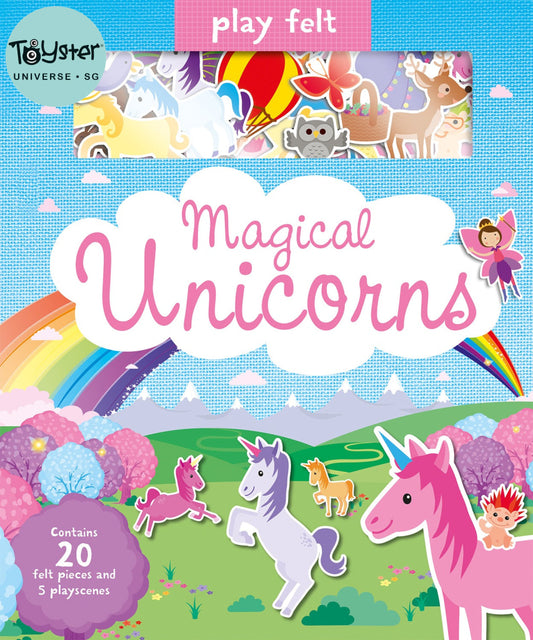Imagine That - Play Felt Magical Unicorns Soft Books
