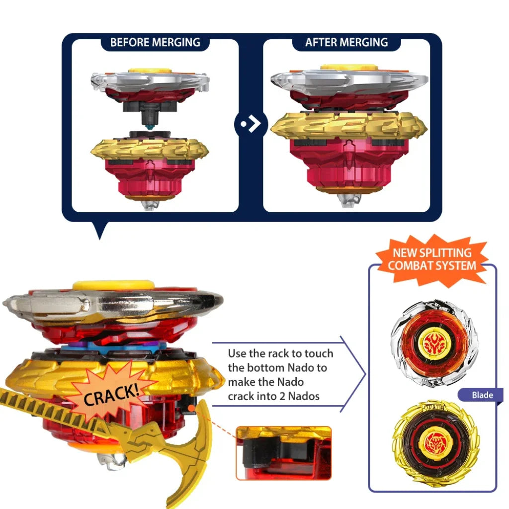 Infinity Nado 3 Original Crack Series-2 In1 Split Spinning Top Infinity Nado