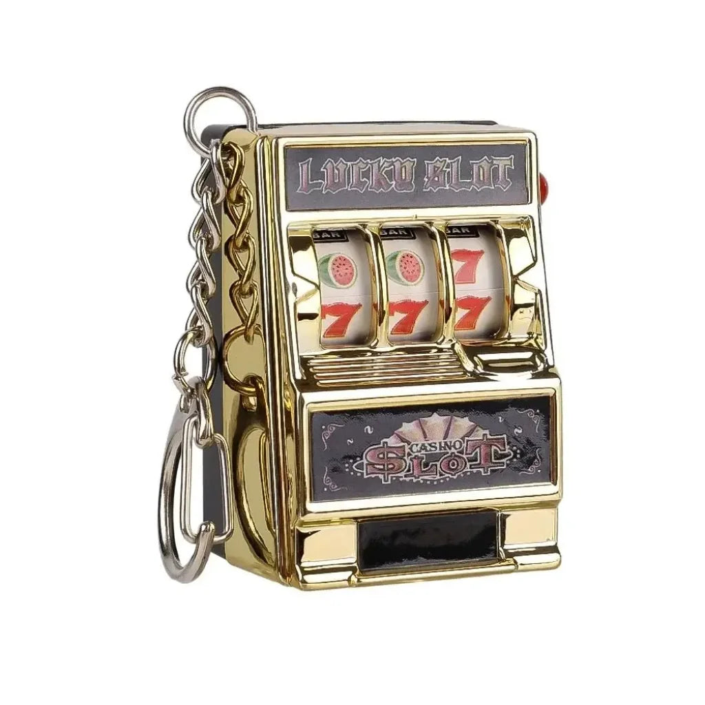 Jackpot Machine Keychain Gold