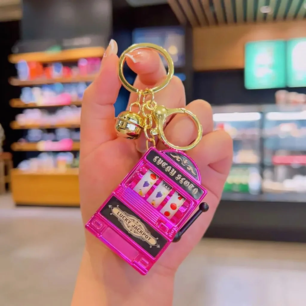 Jackpot Machine Keychain Purple2