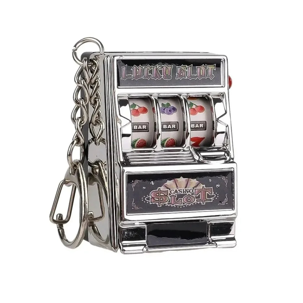 Jackpot Machine Keychain Silver