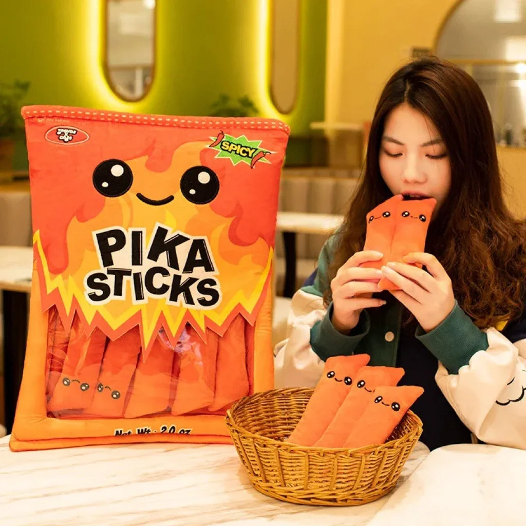 Japan Ramen Snack Throw Pillow In a Bag Stuffed
