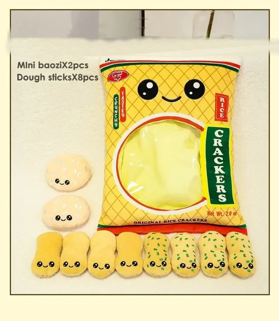 Japan Ramen Snack Throw Pillow In a Bag Stuffed - dough sticks / about 35-45cm
