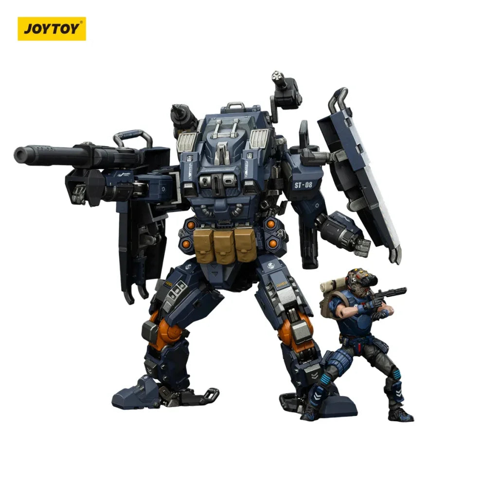JOYTOY Dark Source 1/25 Action Figures APOC Series Bedrock Albus Standard Combat Type Mech - Fire Support