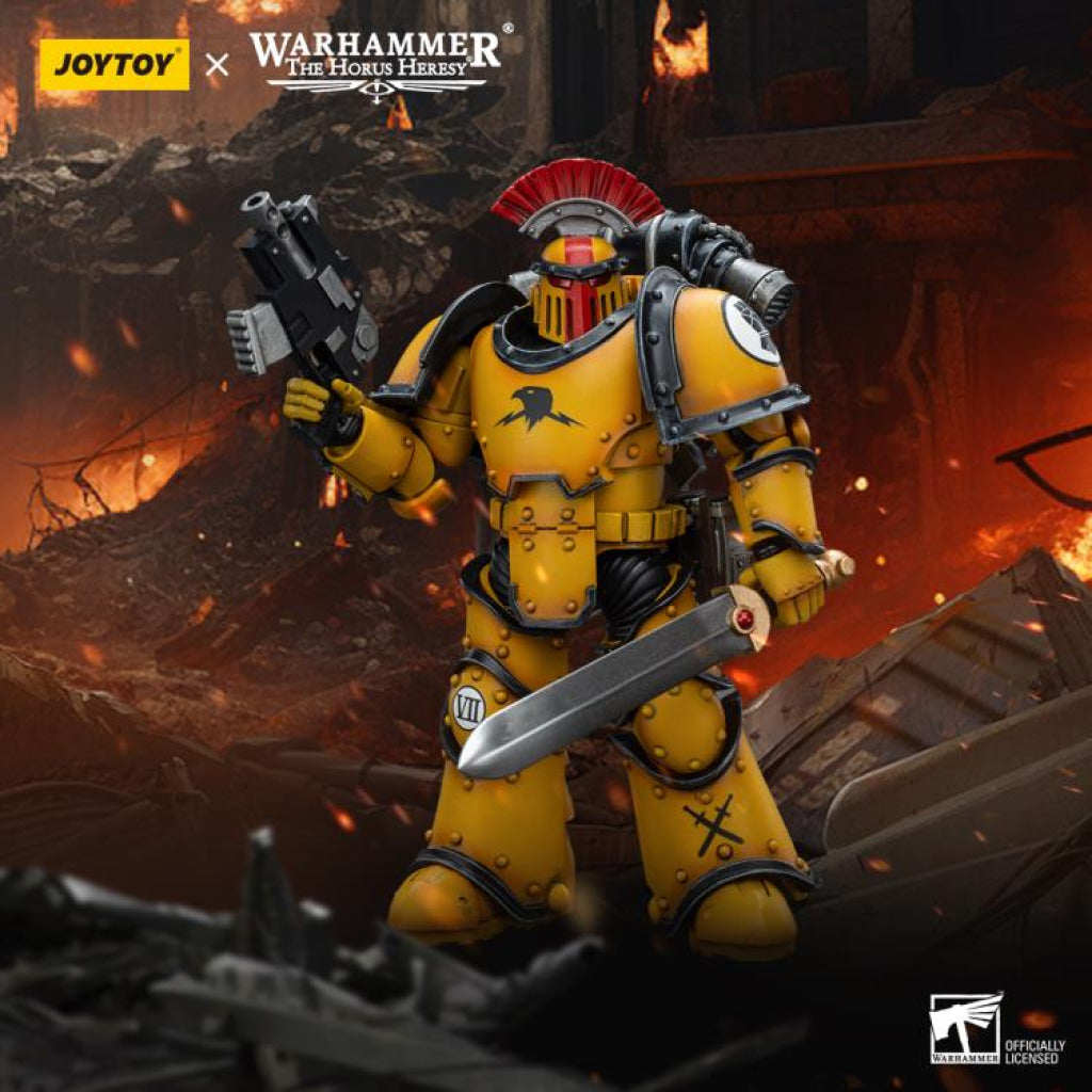 Joytoy Imperial Fists Legion Mkiii Tactical Squad Sergeant With Power Sword Jt9046 Warhammer 40K