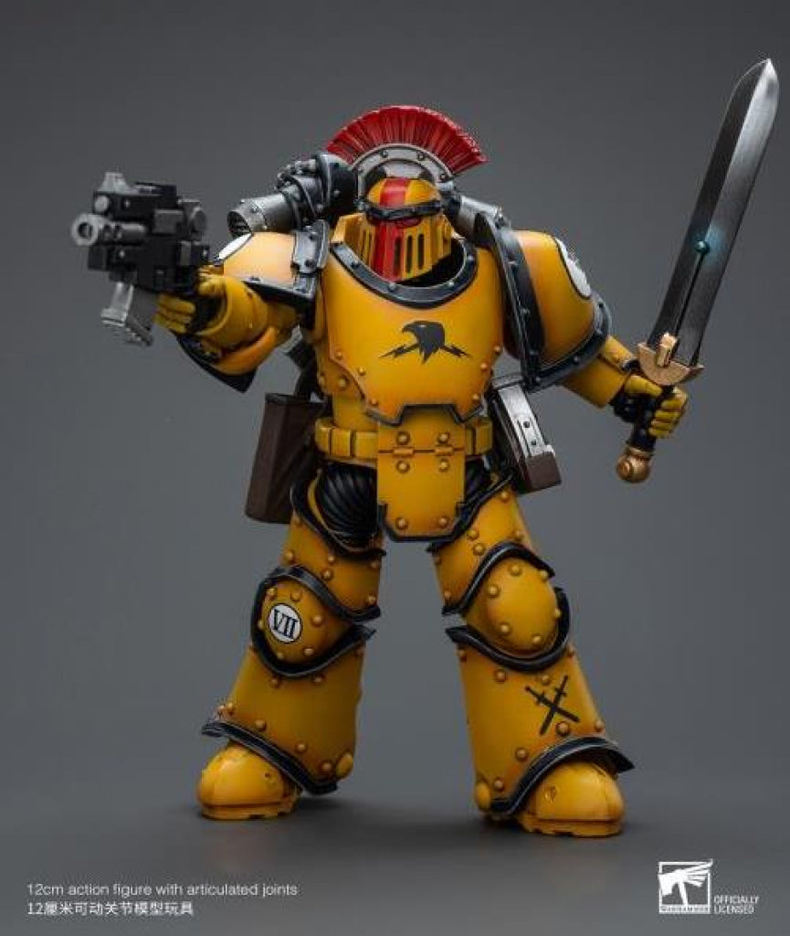 Joytoy Imperial Fists Legion Mkiii Tactical Squad Sergeant With Power Sword Jt9046 Warhammer 40K