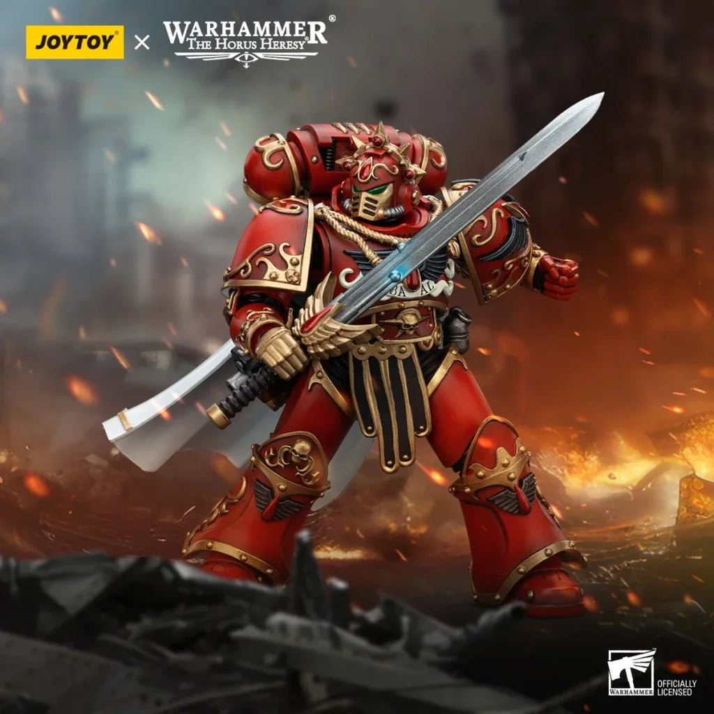 JOYTOY Warhammer 40k 1/18 Action Figures Anime 12.4cm Blood Angels Legion Praetor with Paragon Blade - Legion Praetor