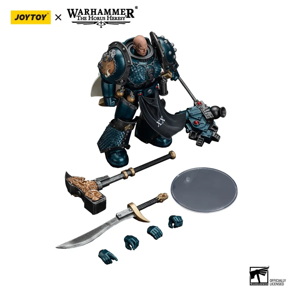 JOYTOY Warhammer 40k 1/18 Action Figures Anime 12.6cm Alpha Legion Legion Praetor with Power Sword Harrowmaster