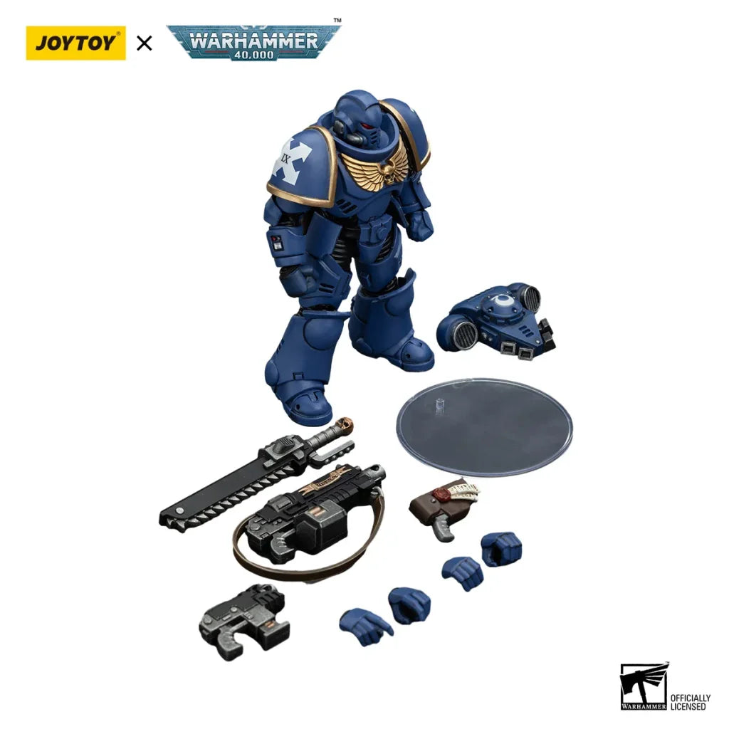 JOYTOY Warhammer 40k 1/18 Action Figures Anime Space Marines Ultramarines Outriders Brother Catonus