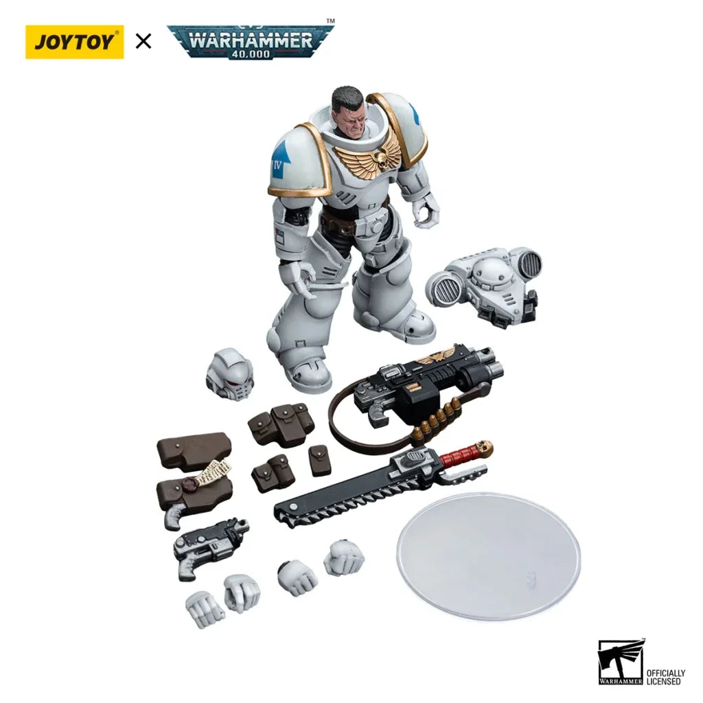 JOYTOY Warhammer 40k 1/18 Action Figures Space Marines White Consuls Intercessors 1 - Intercessors 1 / 12cm