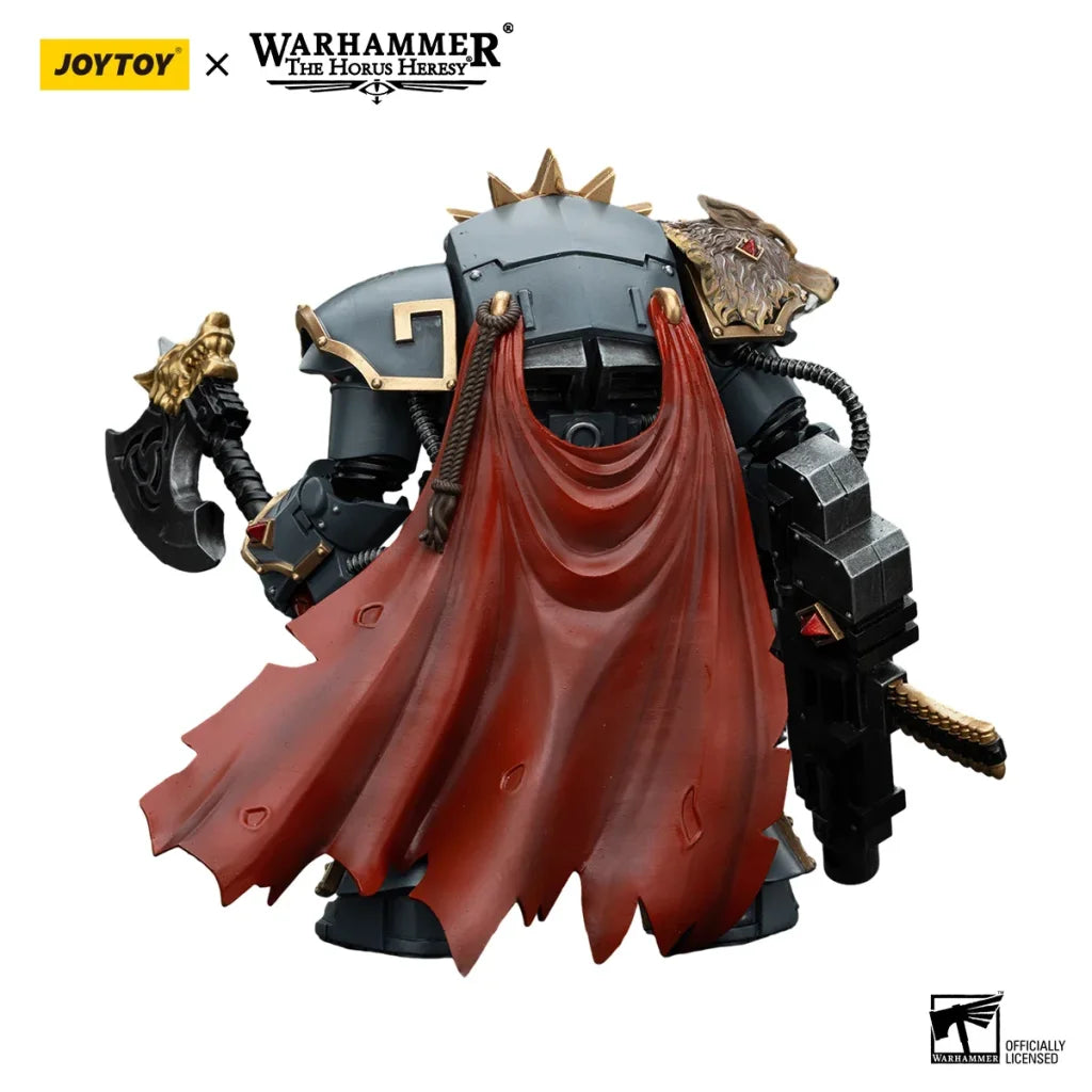 JOYTOY Warhammer 40k 1/18 Action Figures Space Wolves Hvarl Red-Blade - Red-Blade / 14.2cm