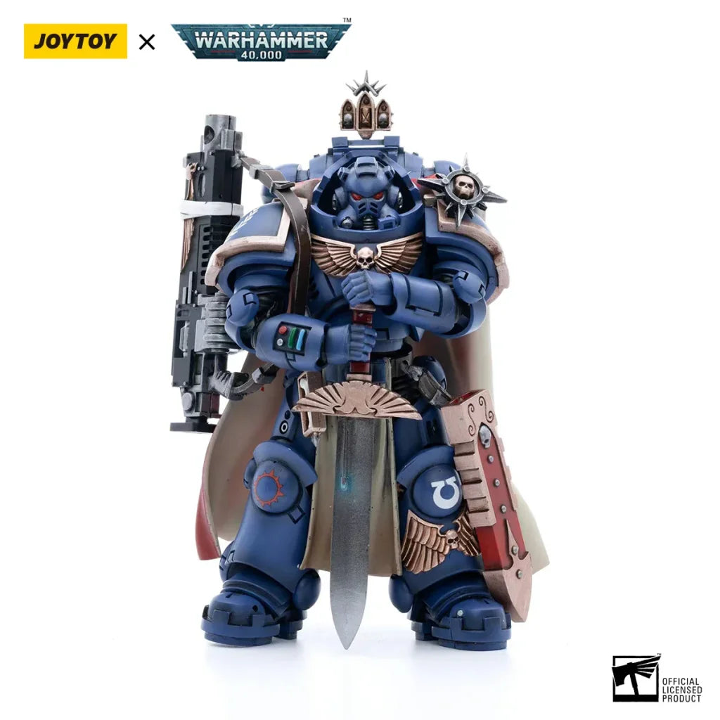 JOYTOY Warhammer 40k 1/18 Action Figures Ultramarines Captain with Master-crafted Heavy Bolt rifle - Captain