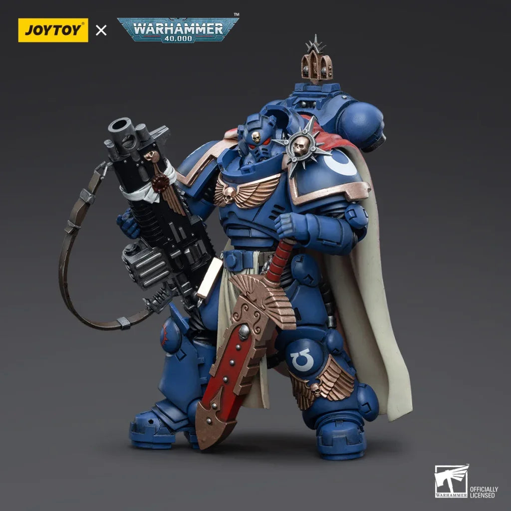 JOYTOY Warhammer 40k 1/18 Action Figures Ultramarines Captain with Master-crafted Heavy Bolt rifle - Captain