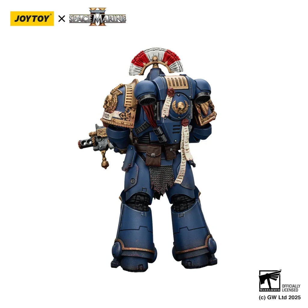JOYTOY Warhammer 40k 1/18 Action Figures Ultramarines Relic Secundus Armour with Artificer bolt rifle chainsword and