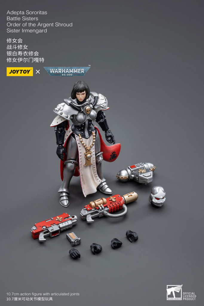 Joytoy Warhammer 40K Adepta Sororitas Battle Sisters Order Of The Argent Shroud Sister Irmengard