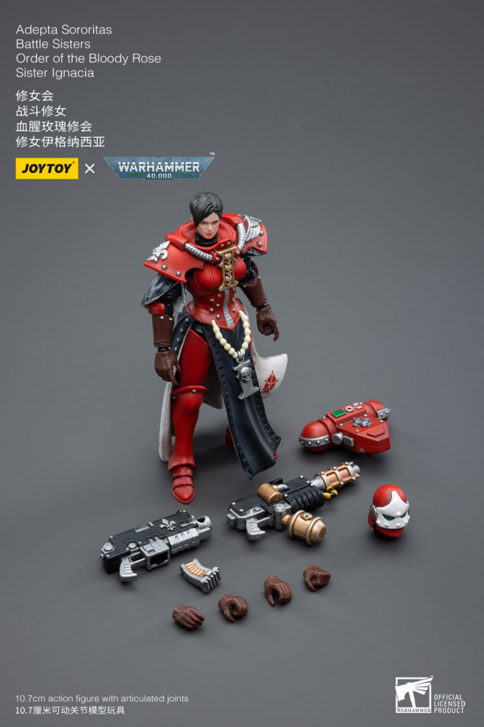 Joytoy Warhammer 40K Adepta Sororitas Battle Sisters Order Of The Bloody Rose Sister Ignacia