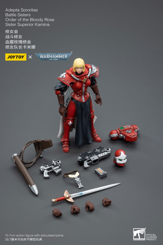 Joytoy Warhammer 40K Adepta Sororitas Battle Sisters Order Of The Bloody Rose Sister Superior Kamina