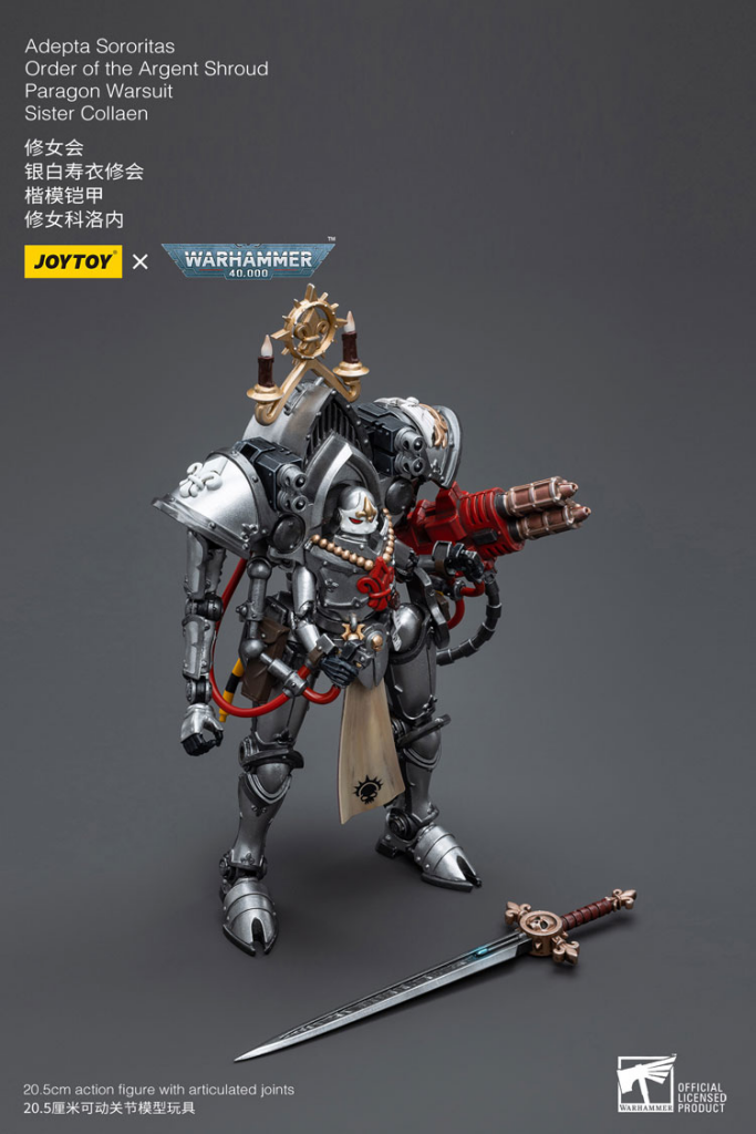 Joytoy Warhammer 40K Adepta Sororitas Order Of The Argent Shroud Paragon Warsuit Sister Collaen