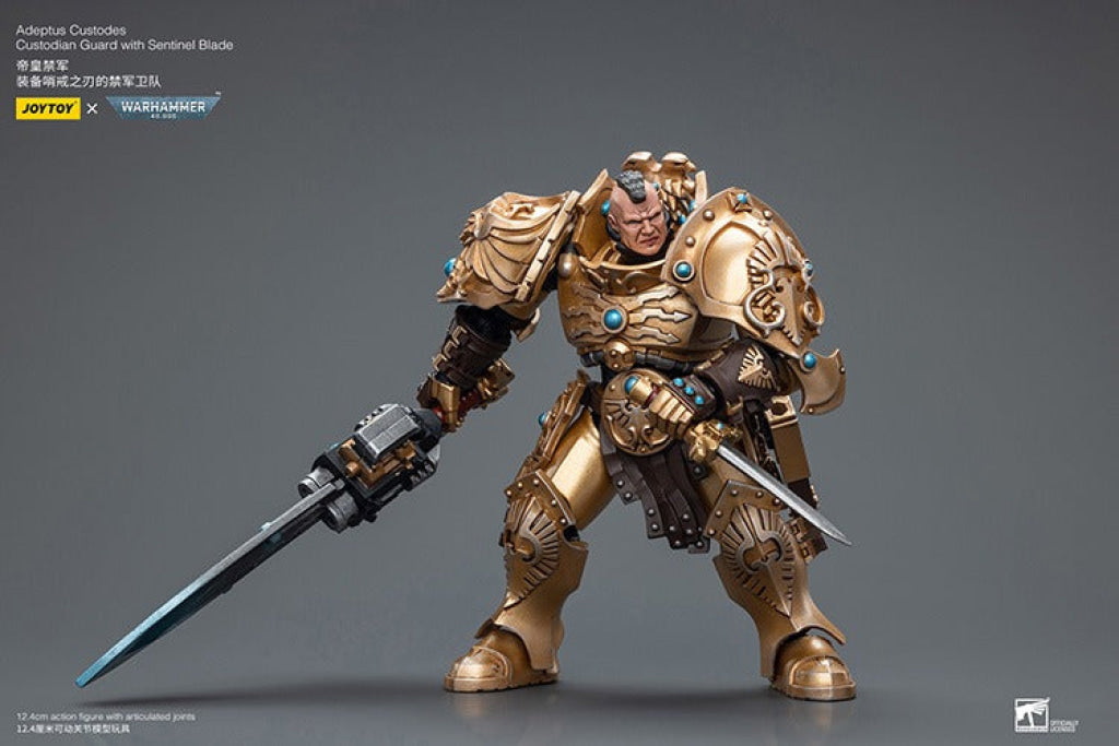 Joytoy Warhammer 40K Adeptus Custodes Custodian Guard With Sentinel Blade Warhammer