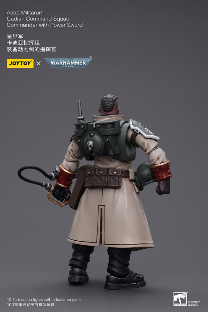 Joytoy Warhammer 40K Astra Militarum Cadian Command Squad Veteran Sergeant With Power Fist Jt7936