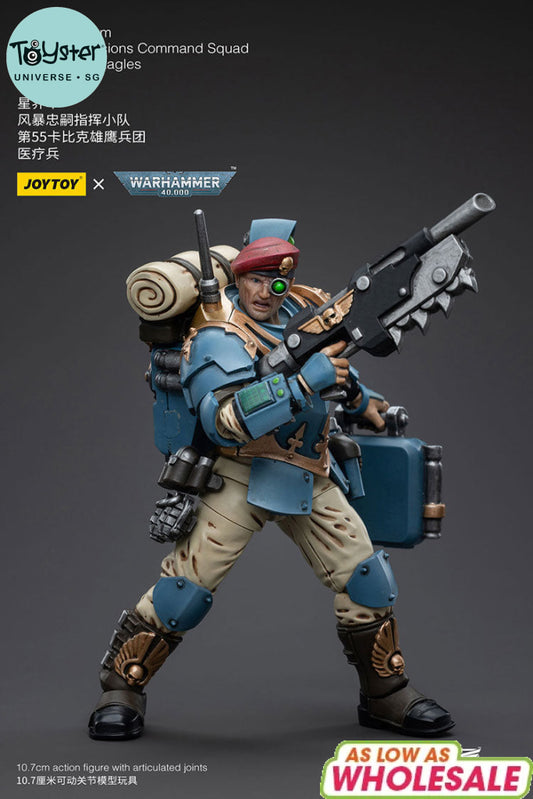 Joytoy Warhammer 40K Astra Militarum Tempestus Scions Command Squad 55Th Kappic Eagles Medic