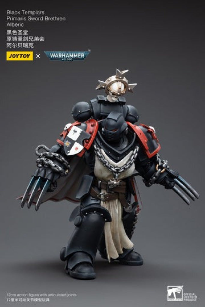 Joytoy Warhammer 40K Black Templars Primaris Sword Brethren Alberic Jt3822 Warhammer