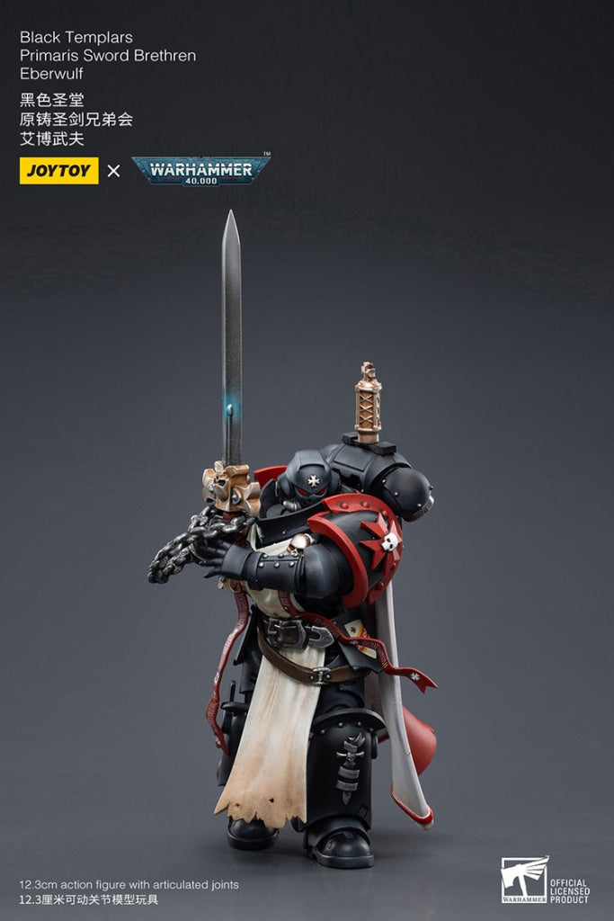 Joytoy Warhammer 40K Black Templars Primaris Sword Brethren Eberwulf Jt6502 Warhammer