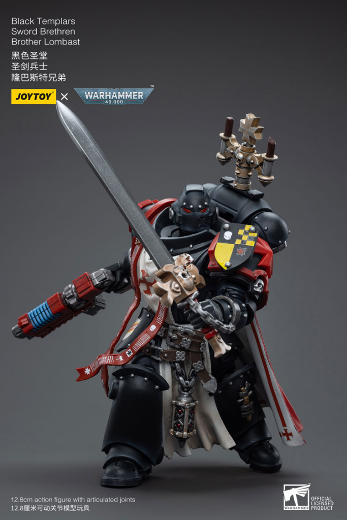 Joytoy Warhammer 40K Black Templars Sword Brethren Brother Lombast - Jt4850 Warhammer