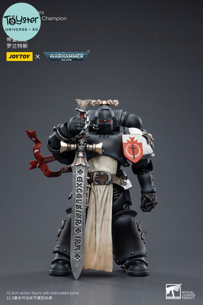 Joytoy Warhammer 40K Black Templars The Emperors Champion Rolantus Jt7585 Warhammer