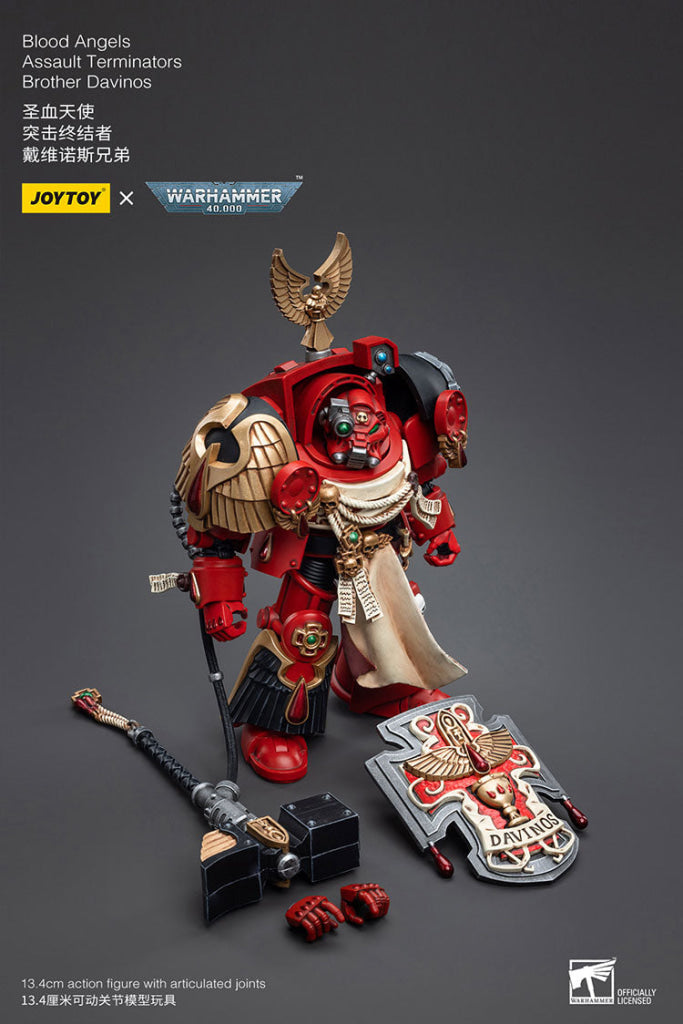 Joytoy Warhammer 40K Blood Angels Assault Terminators Brother Davinos Warhammer